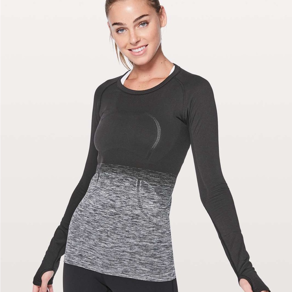 lululemon athletica swiftly long sleeve ombré top